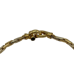 Collier Maille en or jaune et or blanc