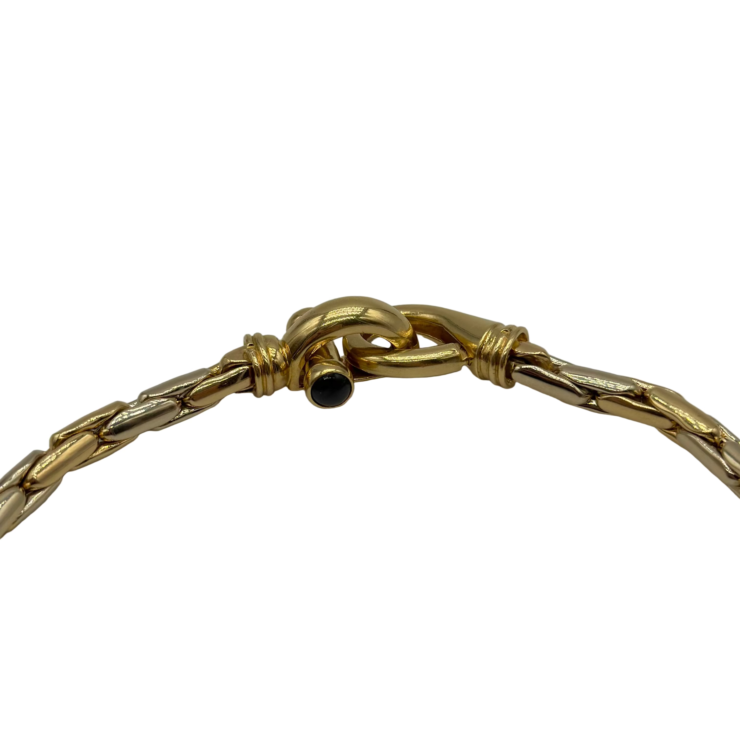 Collier Maille en or jaune et or blanc