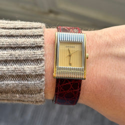 Montre BOUCHERON "Reflet" en or jaune et acier