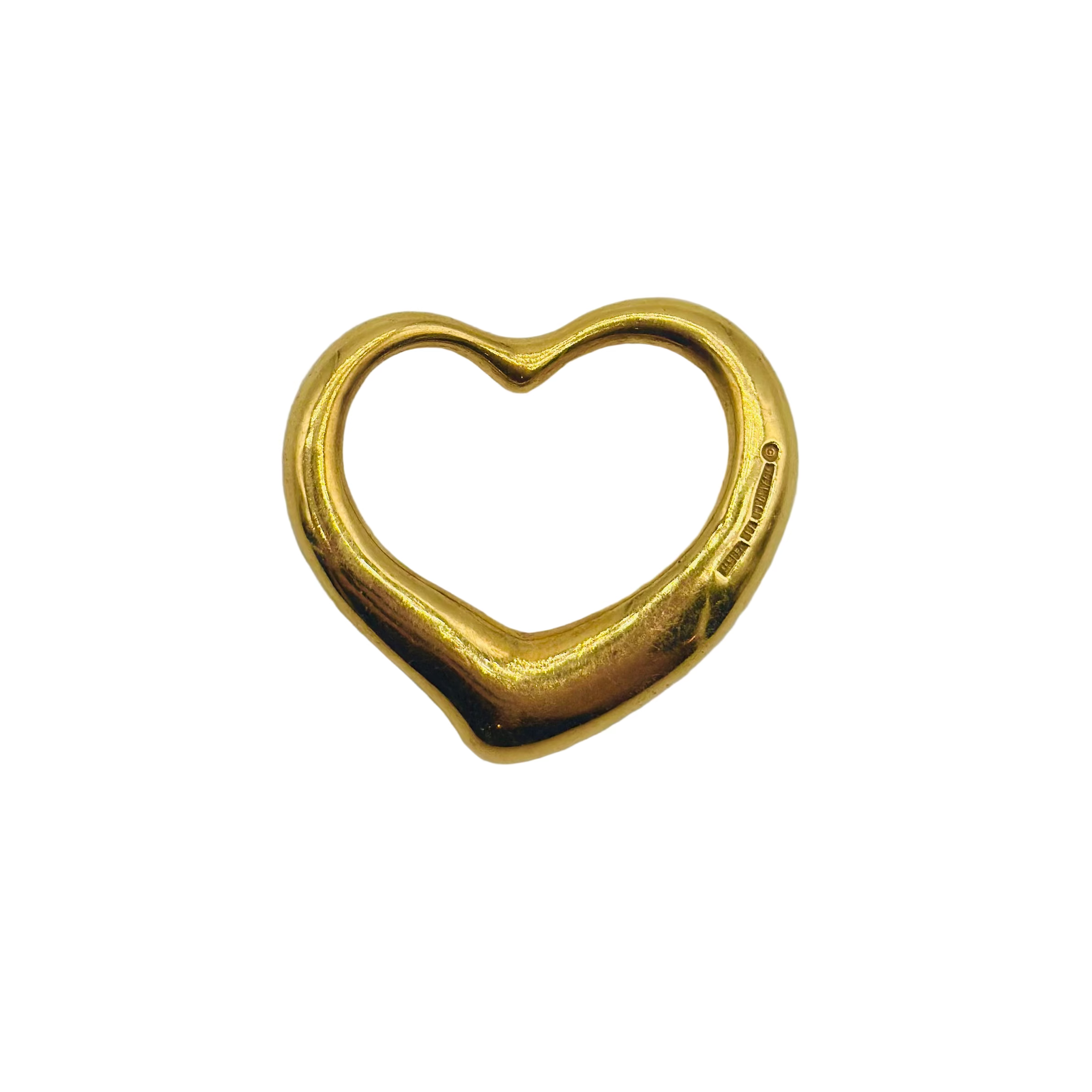Pendentif  Coeur TIFFANY & CO en or jaune et diamants