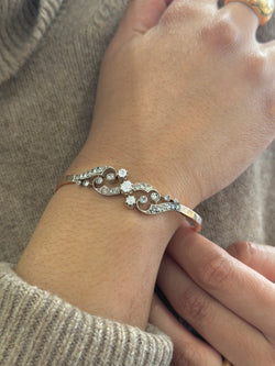 Bracelet en or rose et diamants