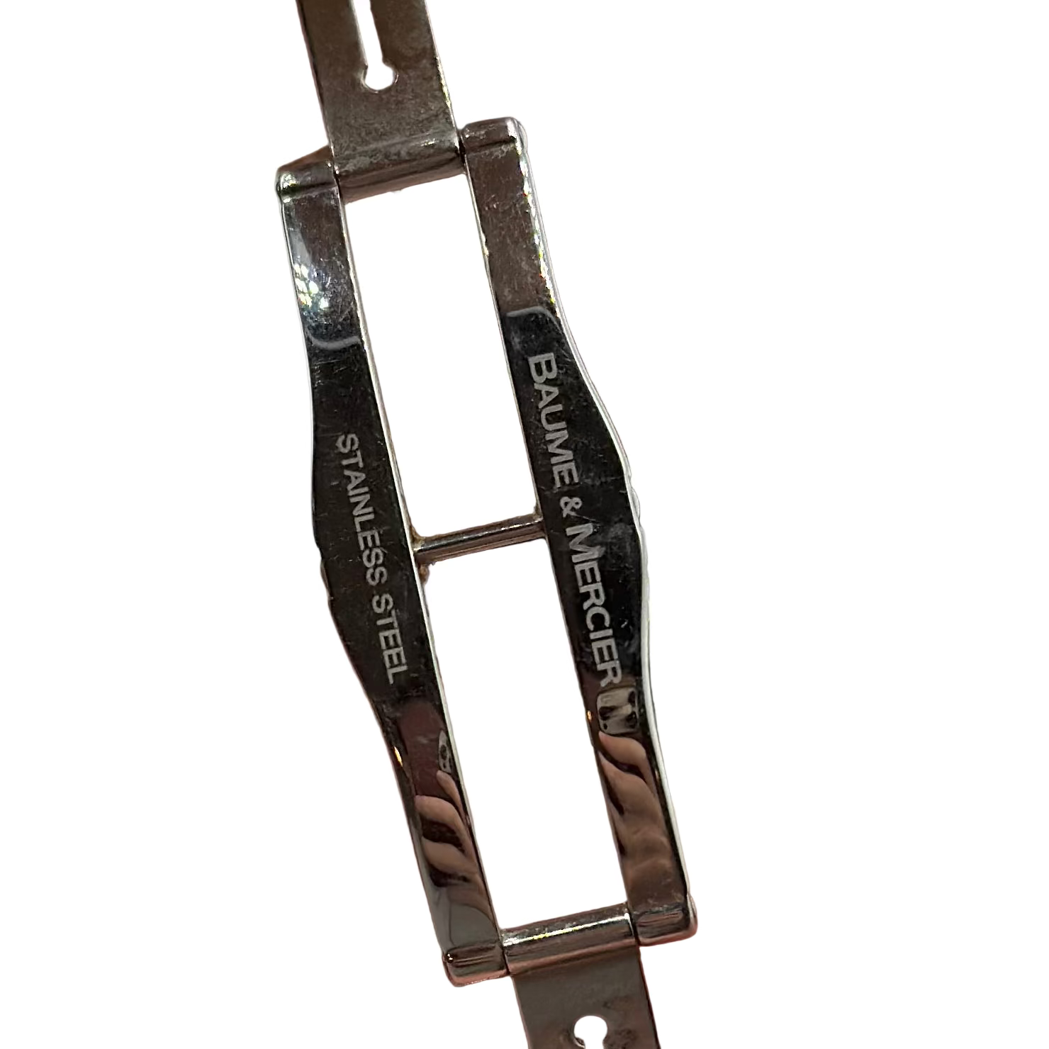 Montre BAUME ET MERCIER en acier, cuir et quartz