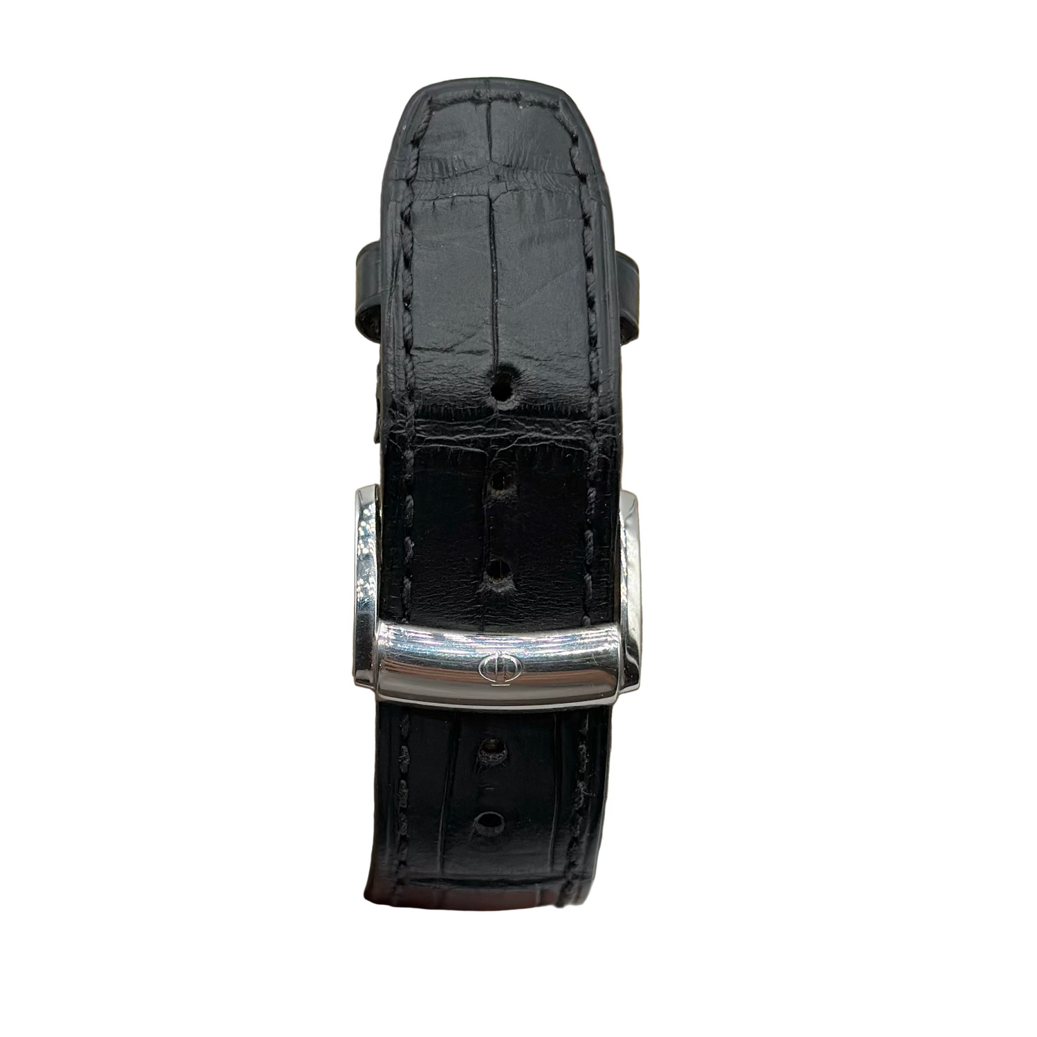 Montre BAUME ET MERCIER en acier, cuir et quartz