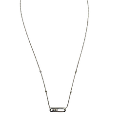 Collier Pendentif MESSIKA Move en or blanc et diamants