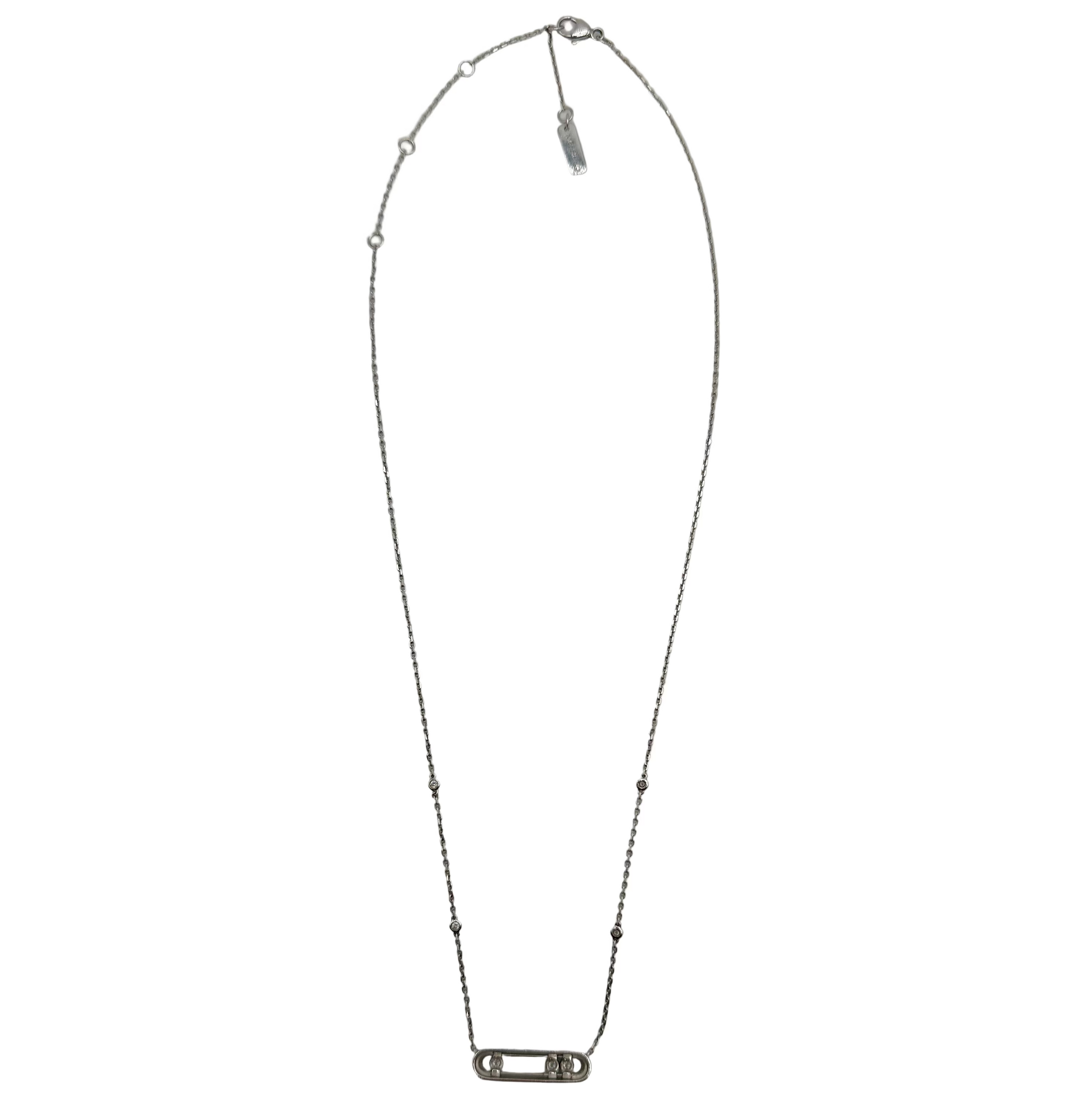 Collier Pendentif MESSIKA Move en or blanc et diamants