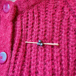 Broche barrette trèfle