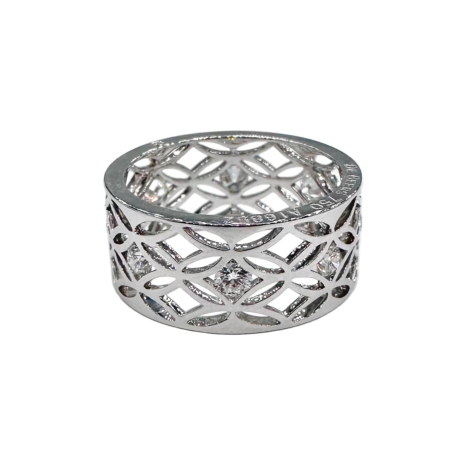 Bague Bandeau DE BEERS Radiance en or blanc et diamants