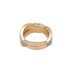 Bague Jarretière CHAUMET Liens Séduction en or rose et diamants