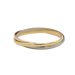 Bracelet Jonc CARTIER Trinity MM en or jaune, or blanc, or rose