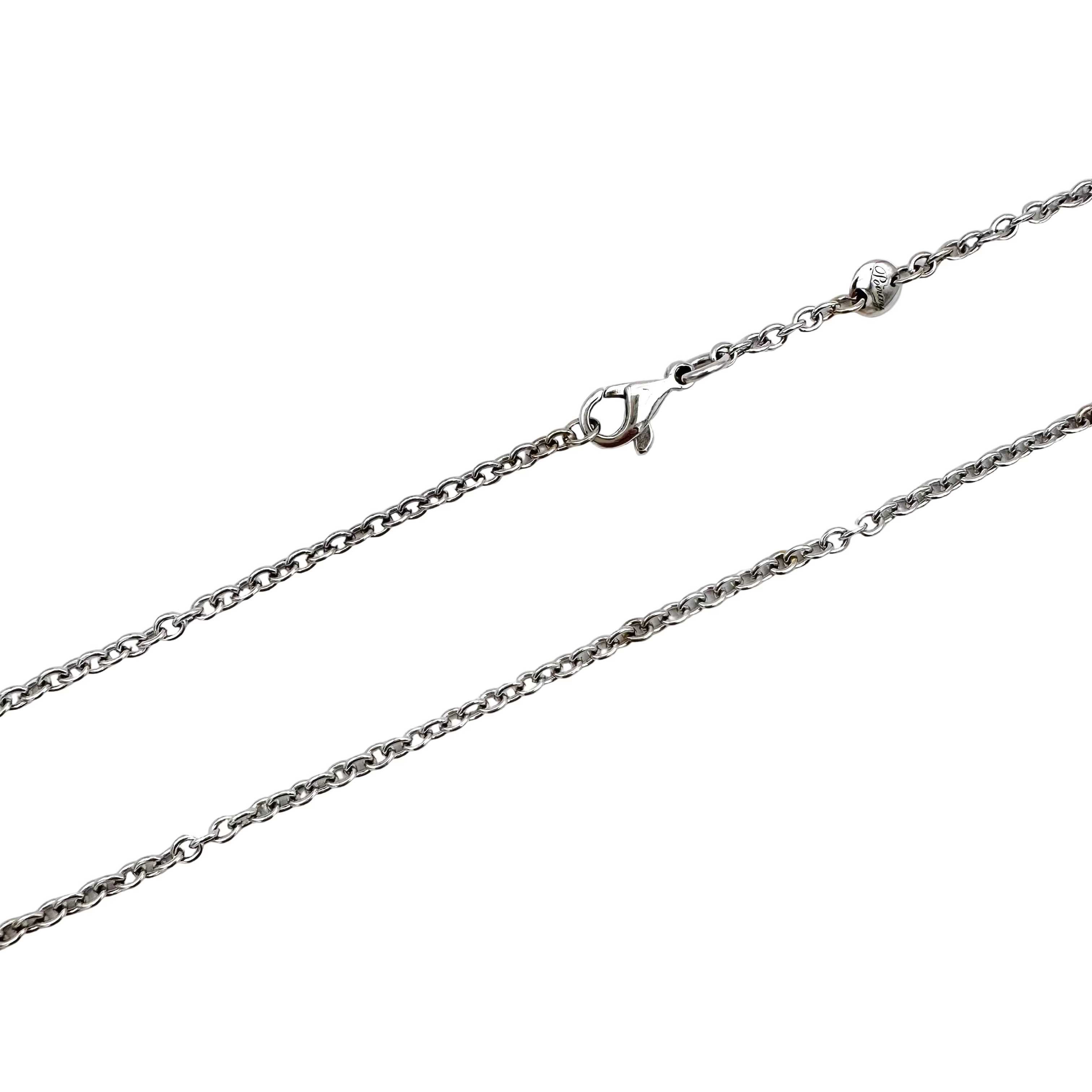 Collier Pendentif POIRAY en or blanc et diamants