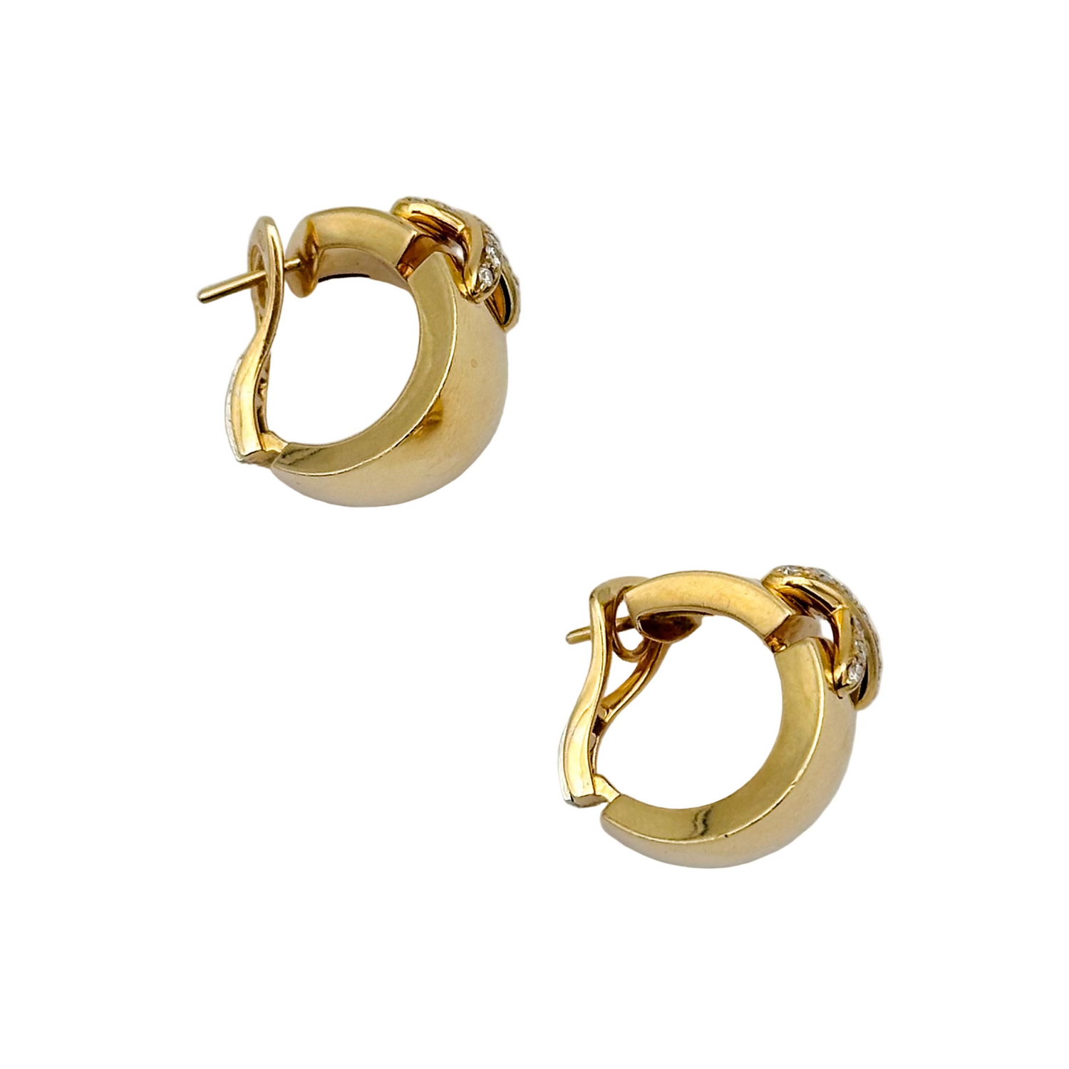 Boucles d'oreilles CHAUMET Liens XL en or jaune et diamants