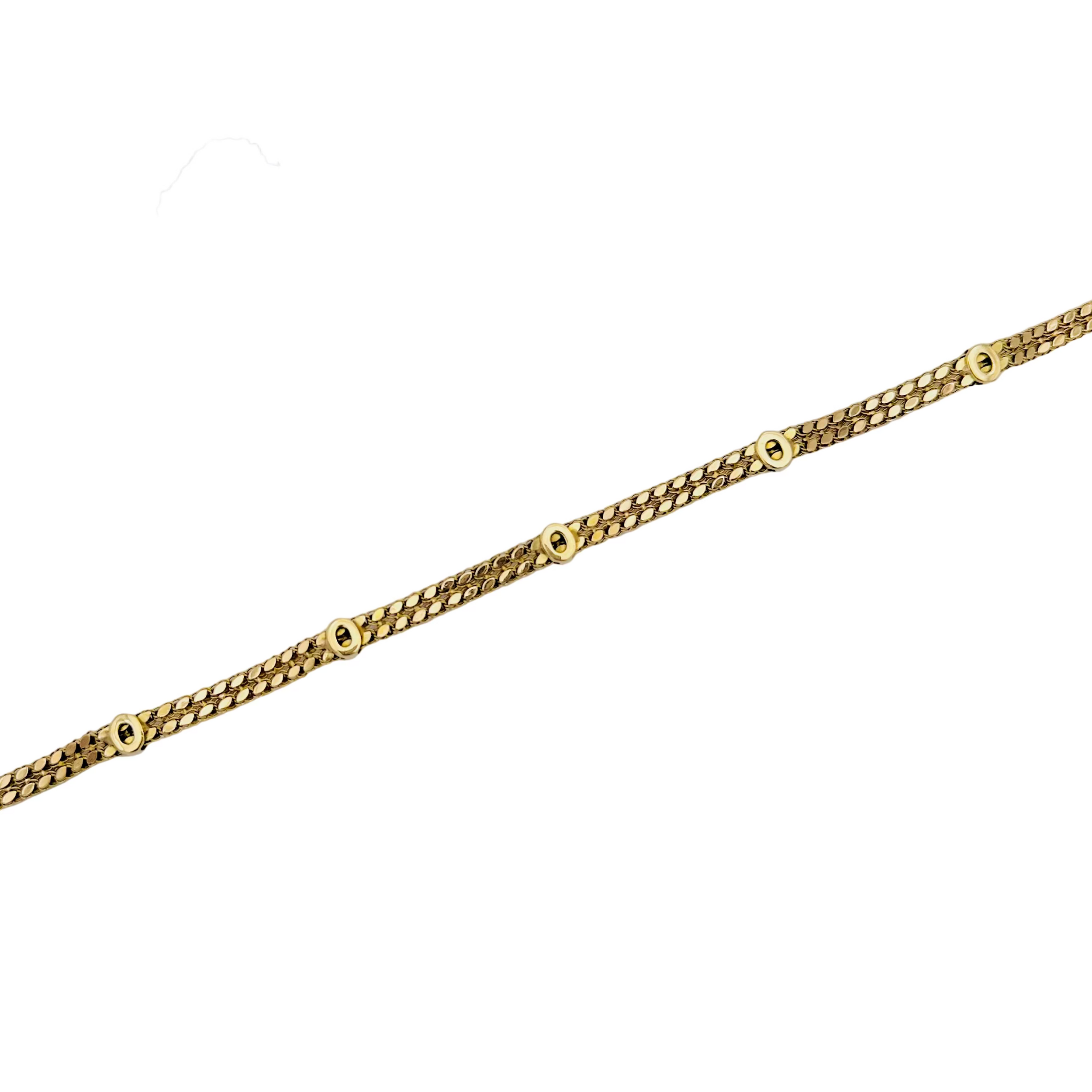 Collier Maille gourmette en or jaune et rubis