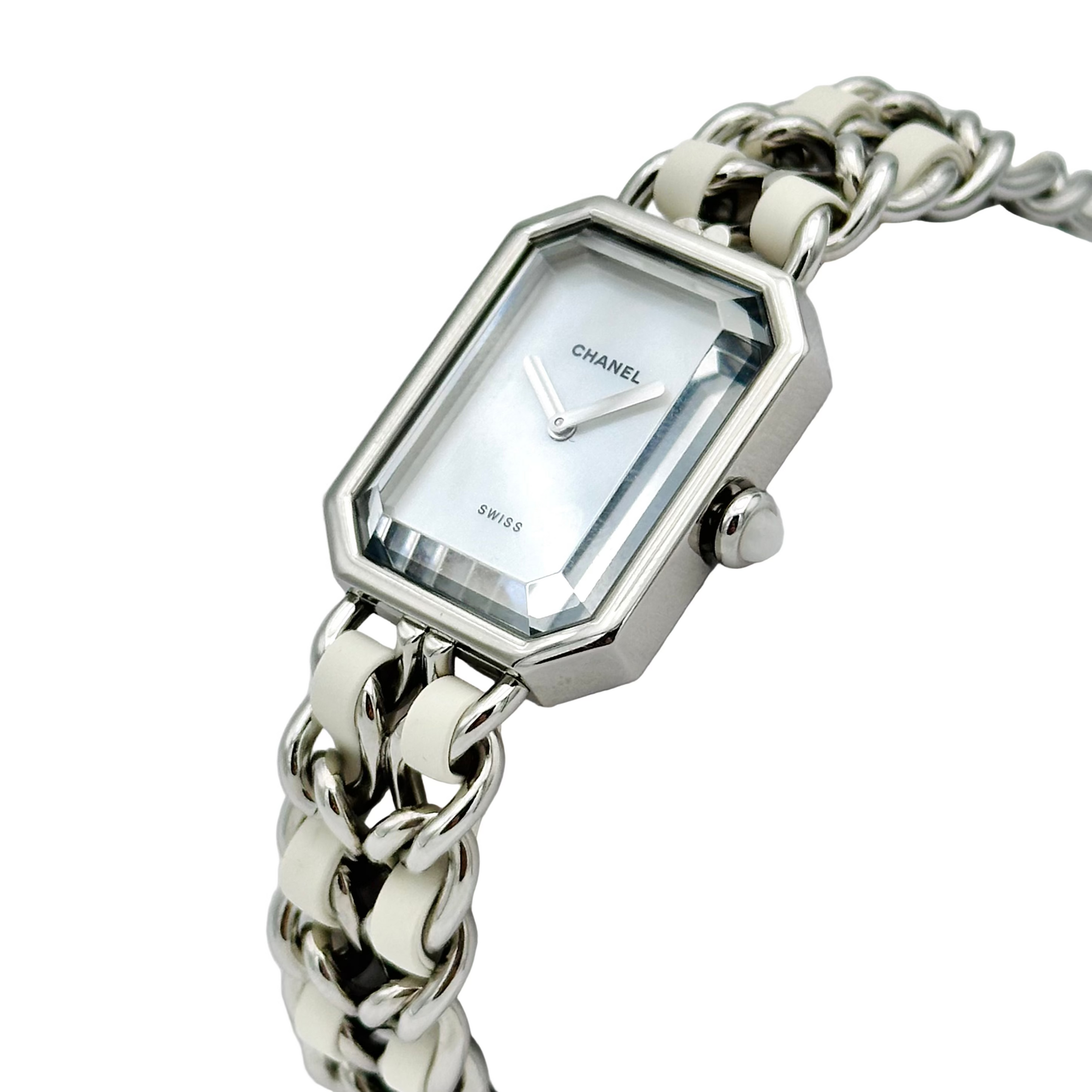 Montre CHANEL Première XL en acier et nacre