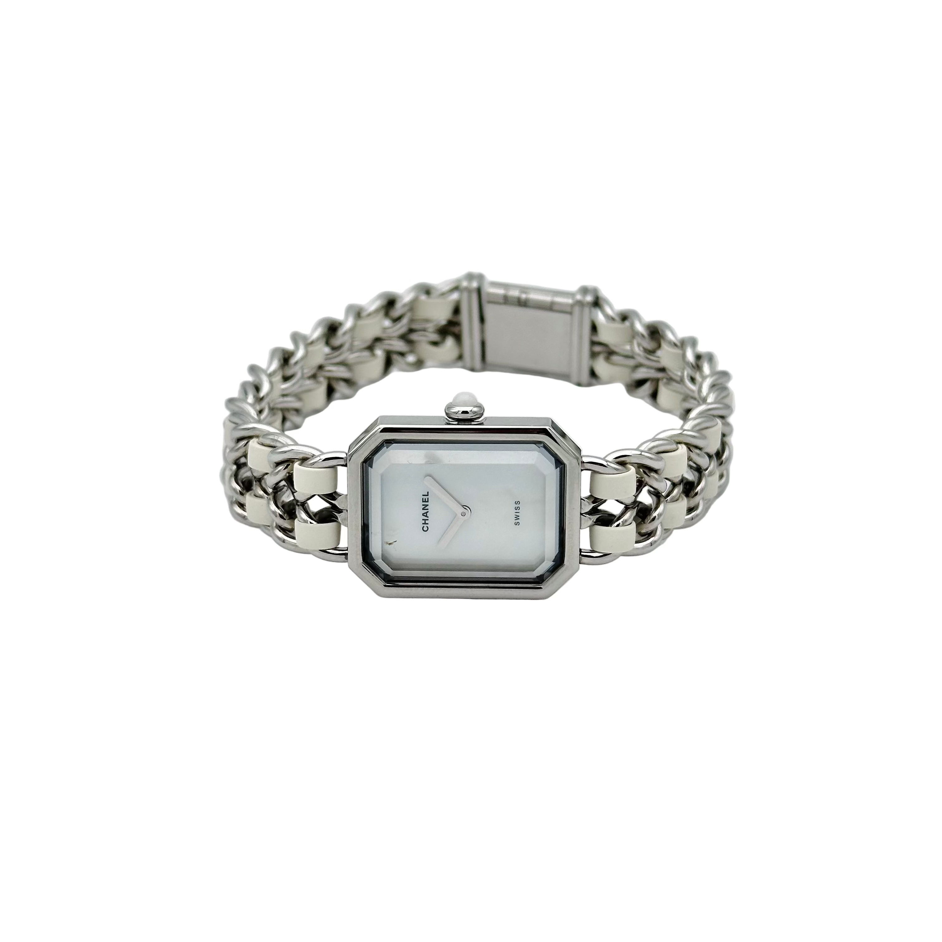 Montre CHANEL Première XL en acier et nacre