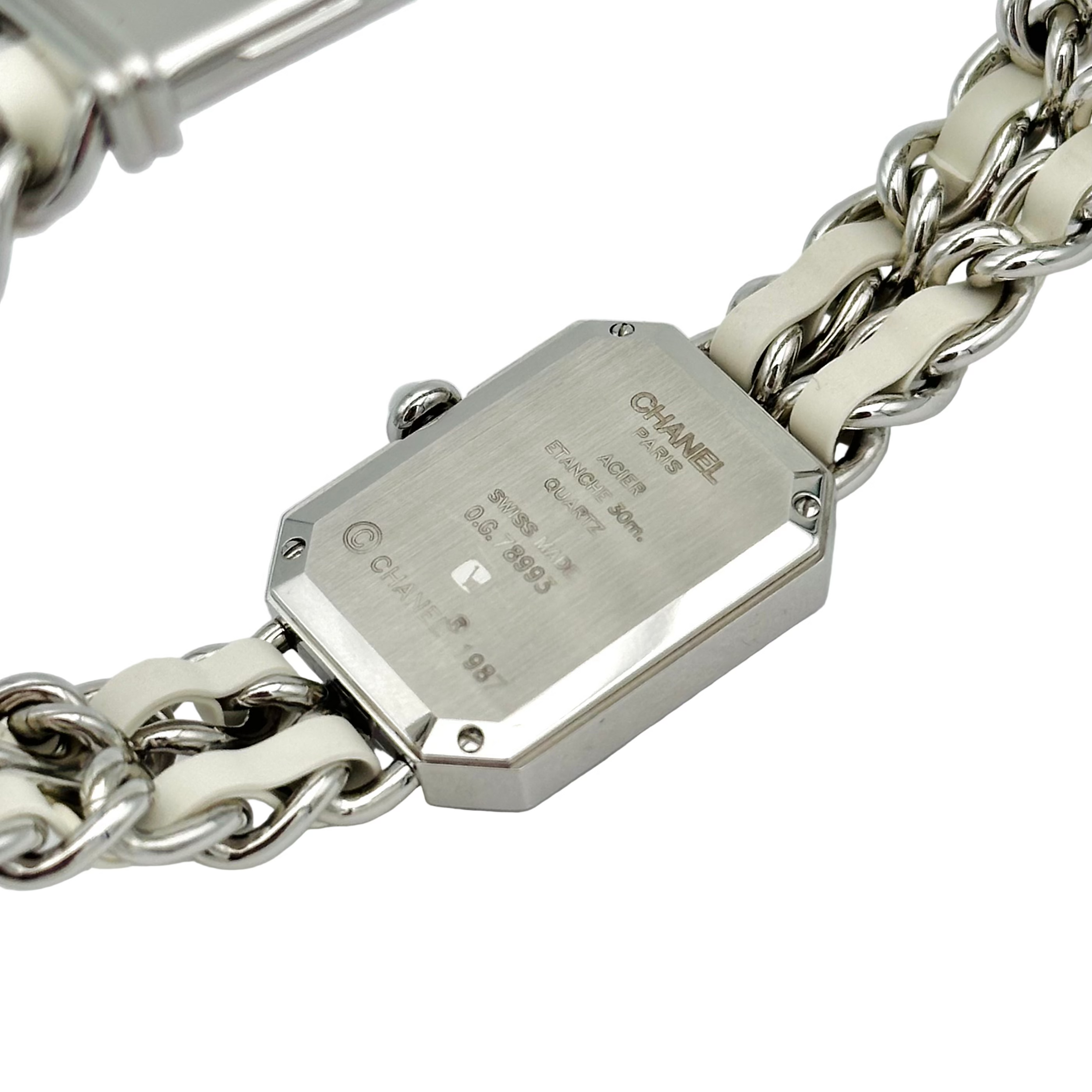 Montre CHANEL "Première" XL en acier et nacre