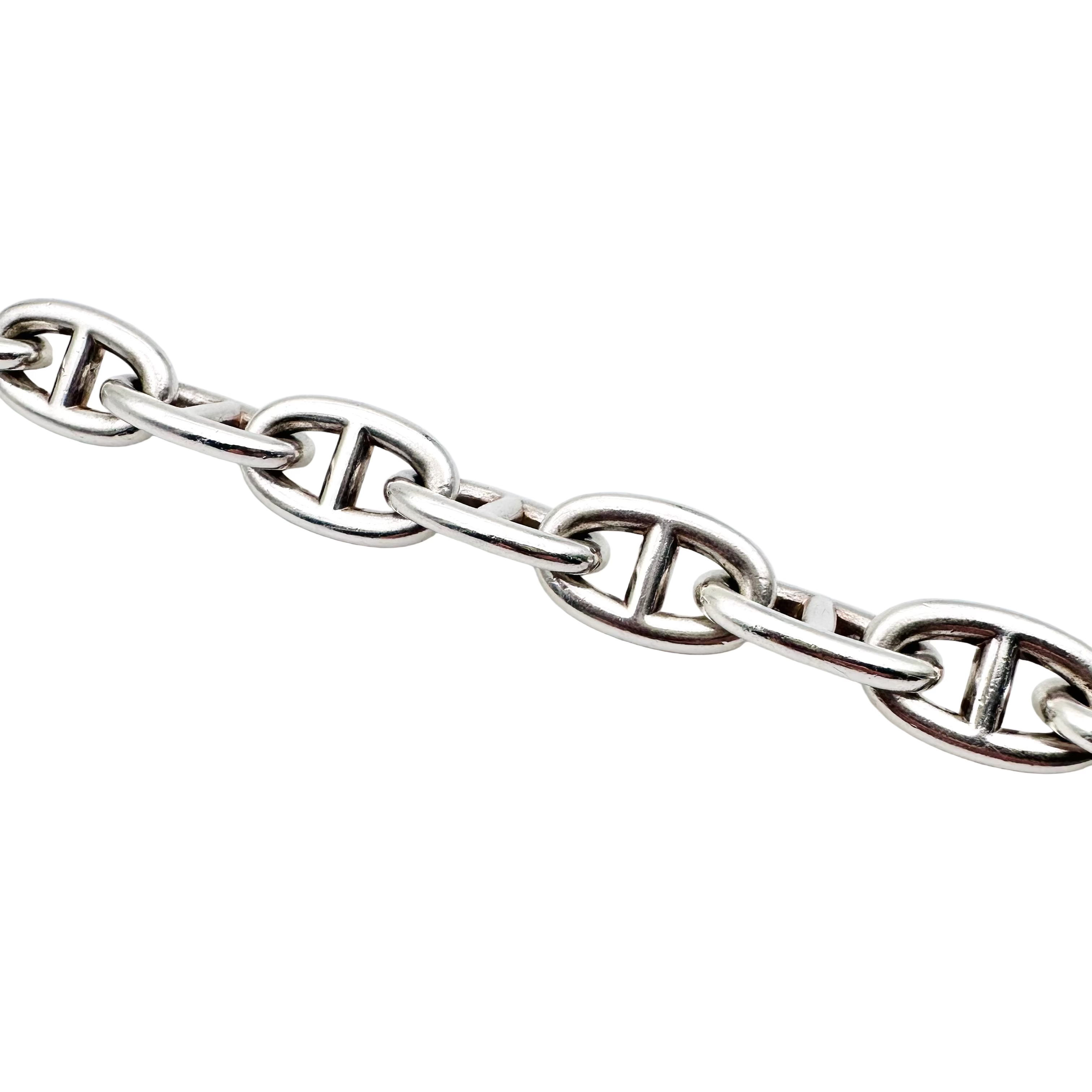 Bracelet Maille HERMES Chaîne d'ancre en argent