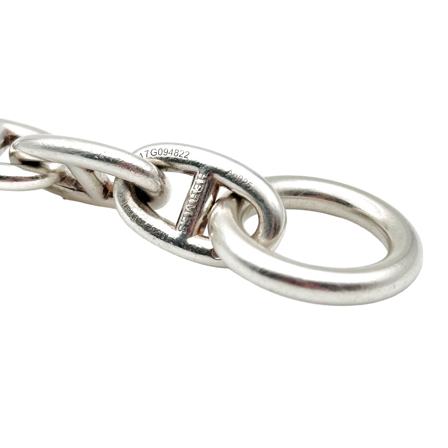 Bracelet Maille HERMES Chaîne d'ancre en argent
