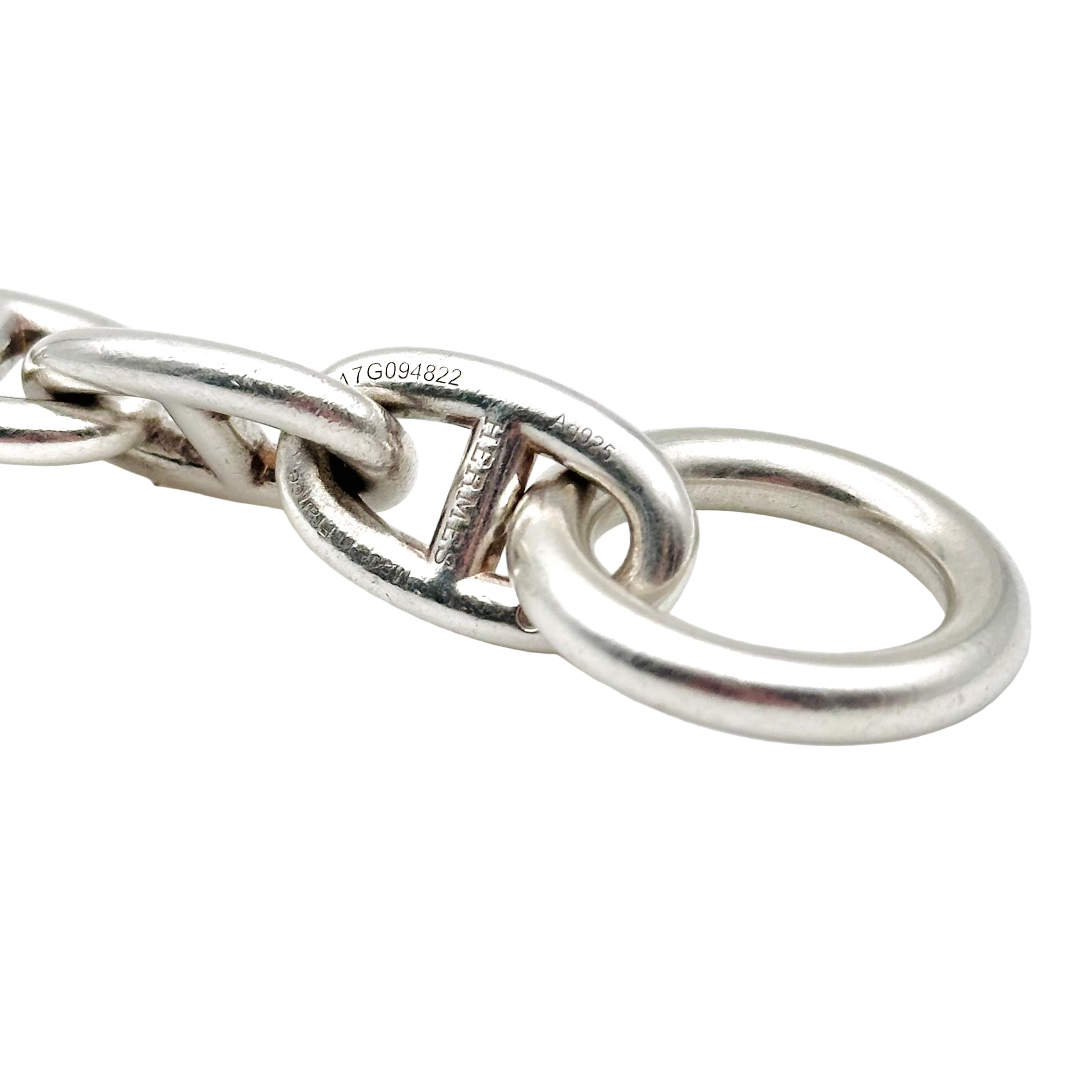 Bracelet Maille HERMES Chaîne d'ancre en argent