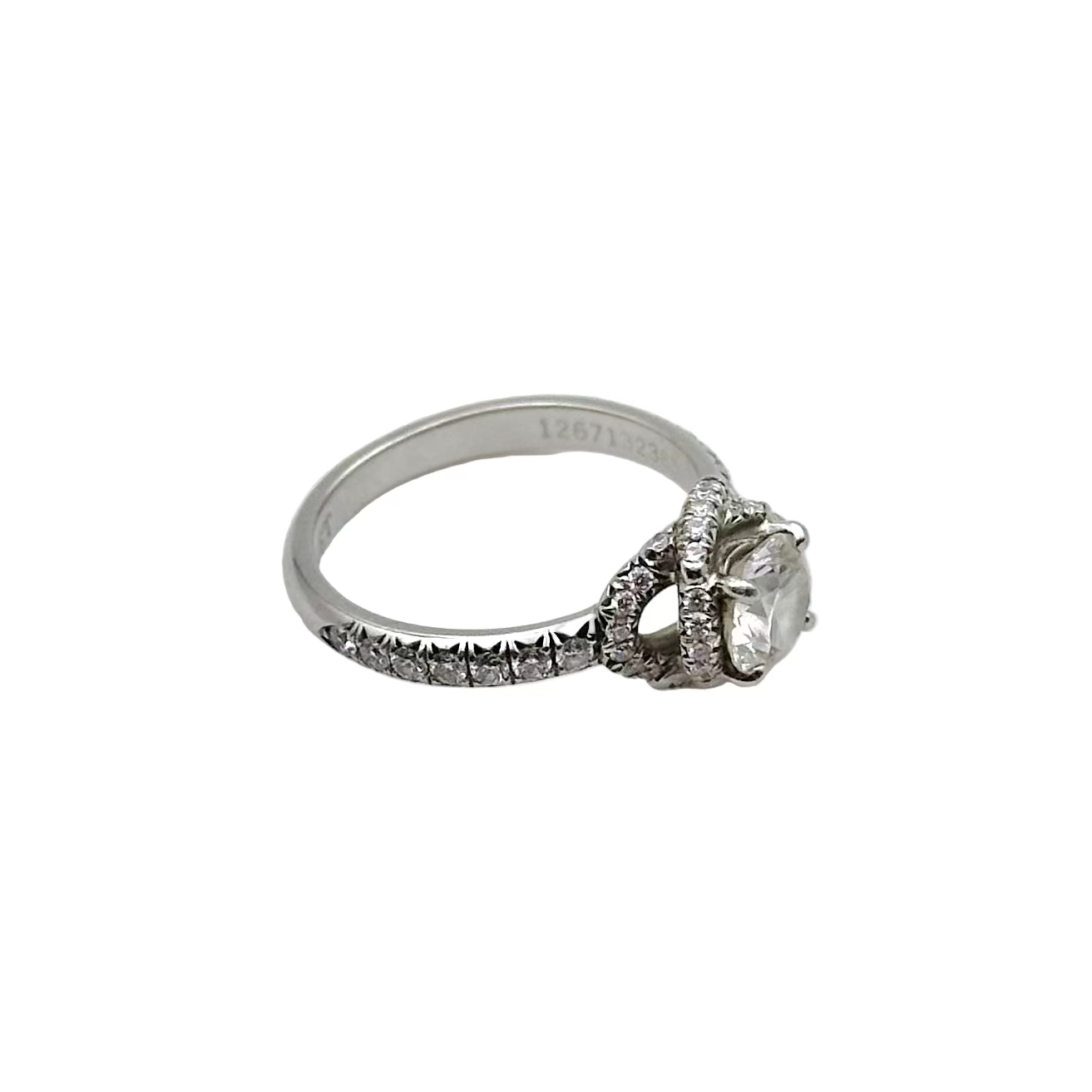 Bague CHAUMET Liens d'amour en platine et diamants