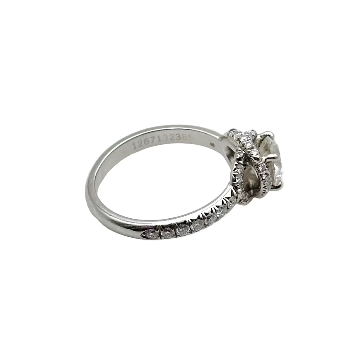 Bague CHAUMET Liens d'amour en platine et diamants