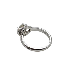 Ring CHAUMET "Liens d'amour" in paltinium and diamonds.