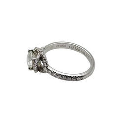 Ring CHAUMET "Liens d'amour" in paltinium and diamonds.