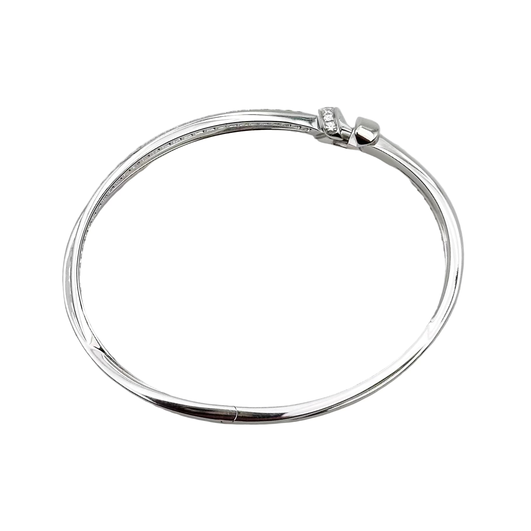CHAUMET "Liens Séduction" bangle bracelet in white gold and diamonds