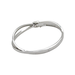 CHAUMET "Liens Séduction" bangle bracelet in white gold and diamonds