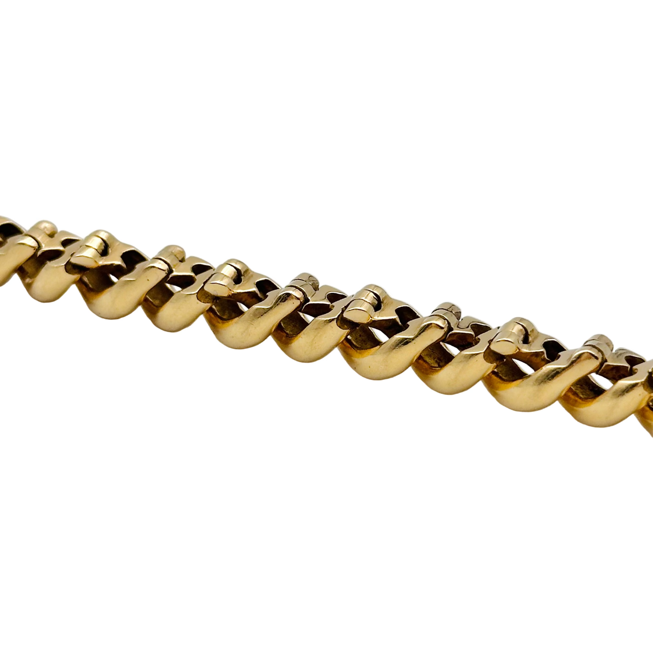 Bracelet Maille HERMÈS "Torsade" en or jaune