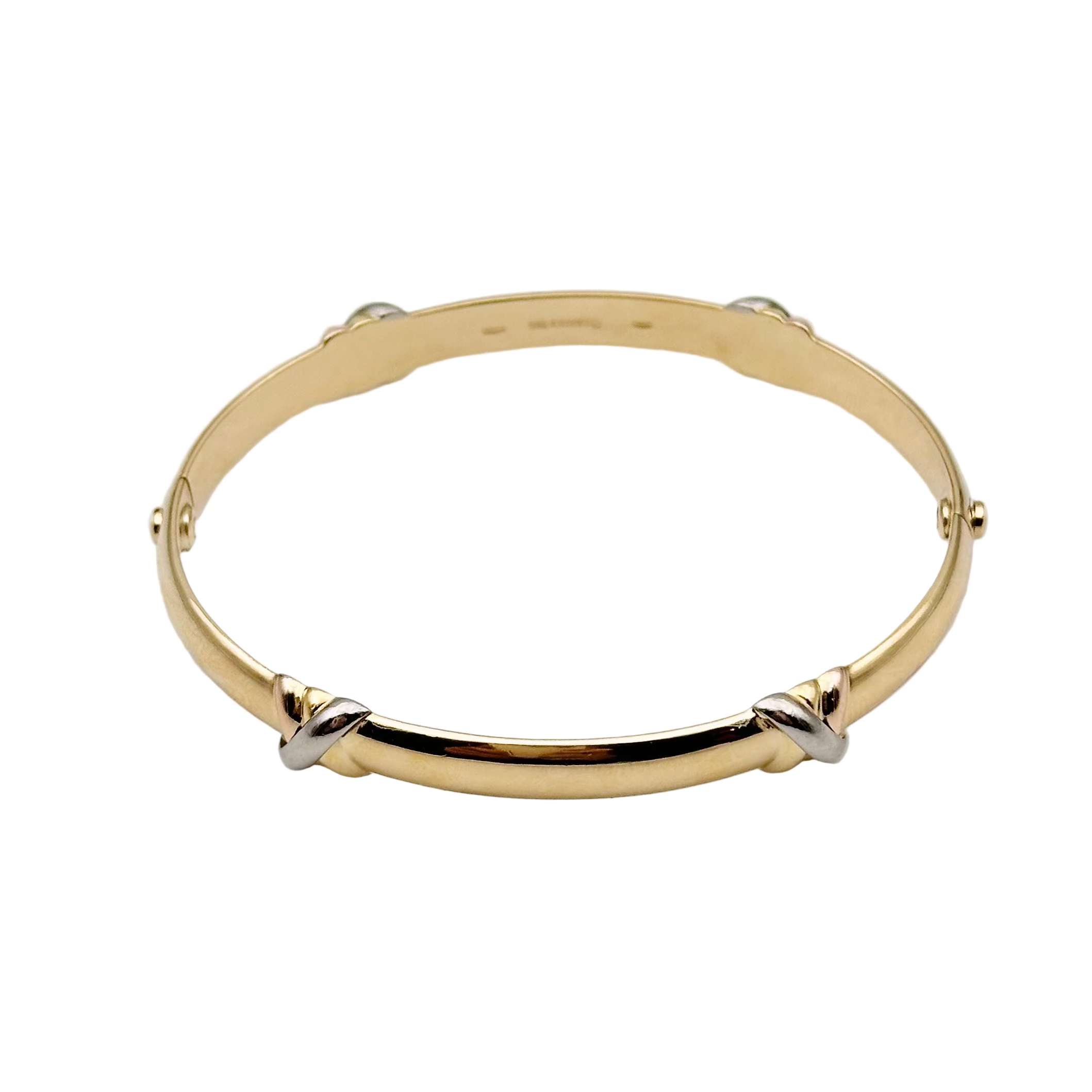 Bracelet Jonc CARTIER "Trinity" en or jaune, or blanc et or rose
