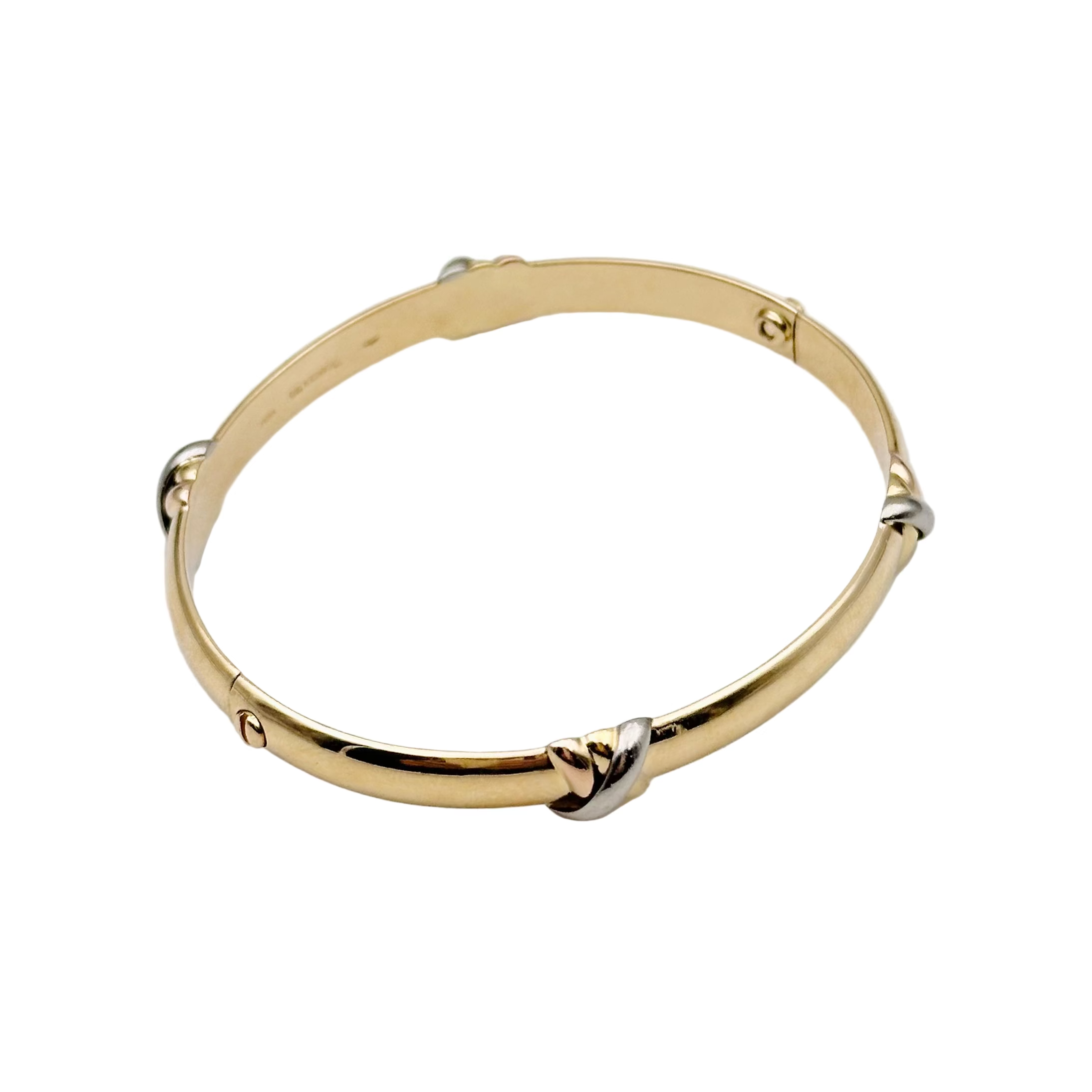 Bracelet Jonc CARTIER "Trinity" en or jaune, or blanc et or rose