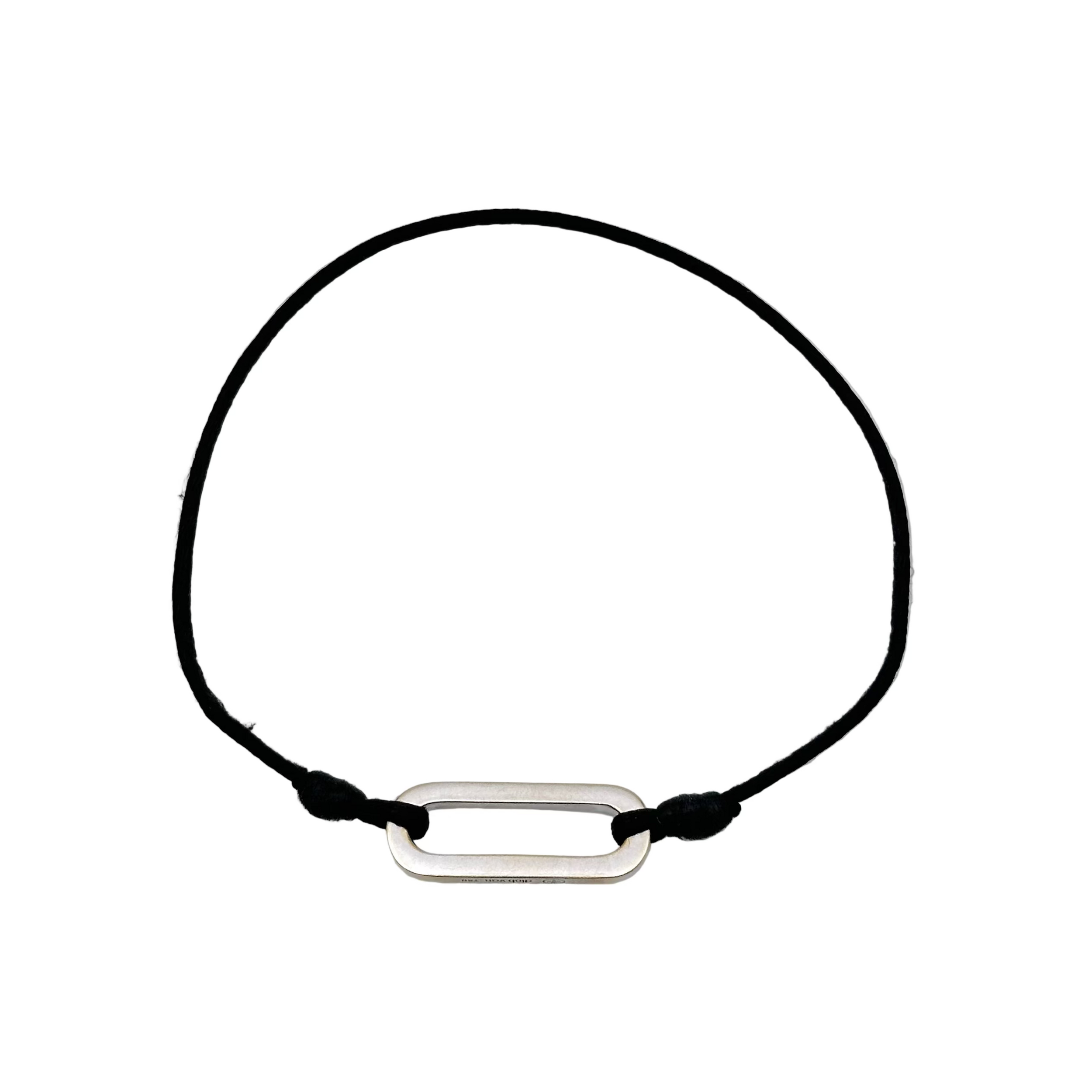 Bracelet DINH VAN "Maillon" en or blanc et diamants