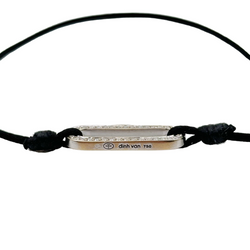 Bracelet DINH VAN "Maillon" en or blanc et diamants