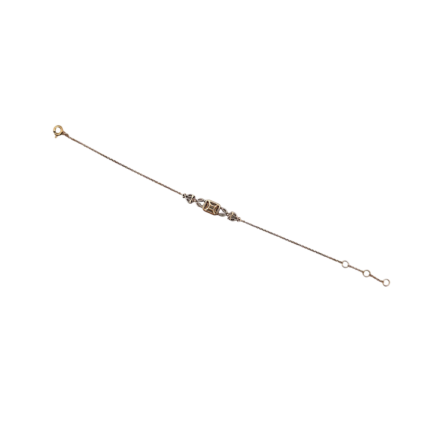 Bracelet en or rose et diamants