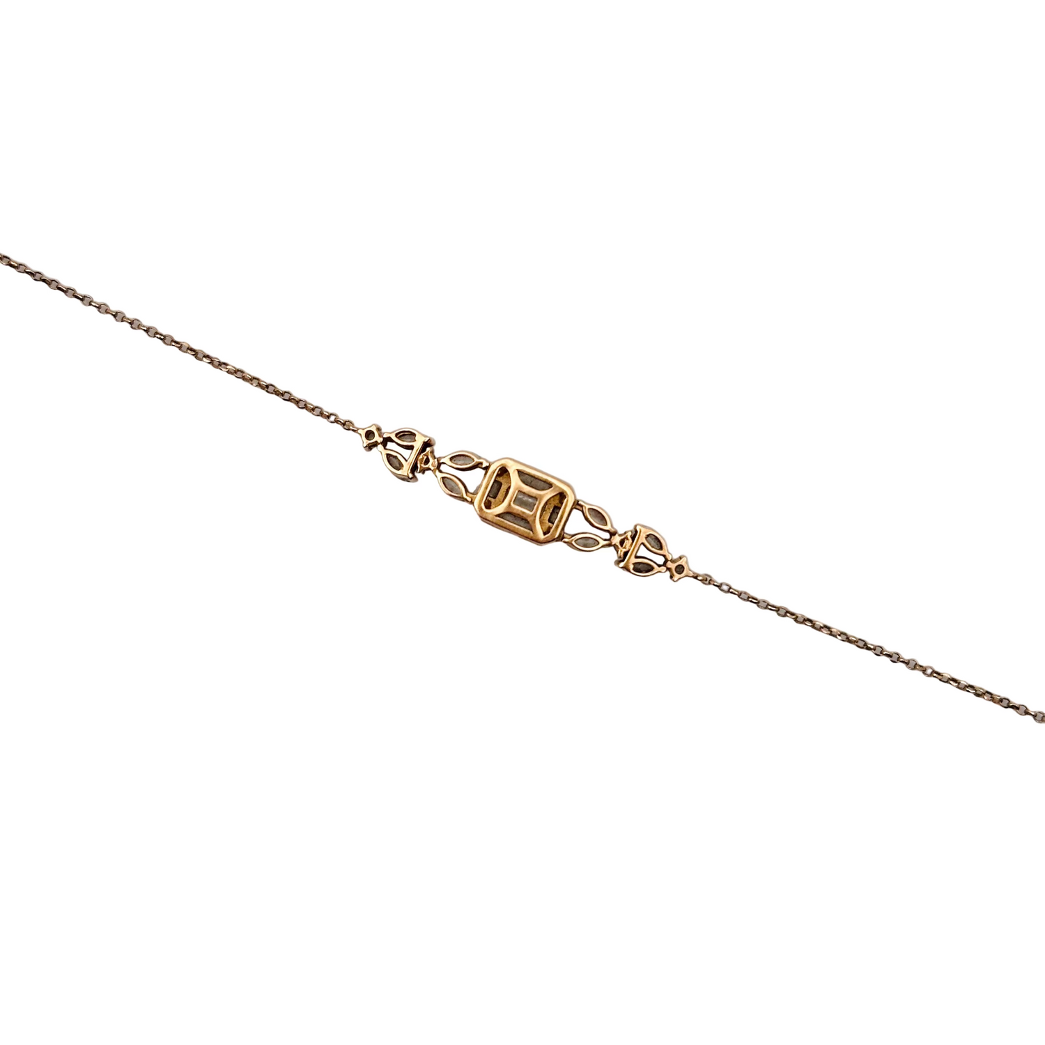 Bracelet en or rose et diamants
