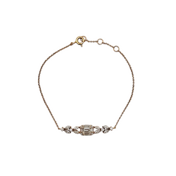 Bracelet en or rose et diamants