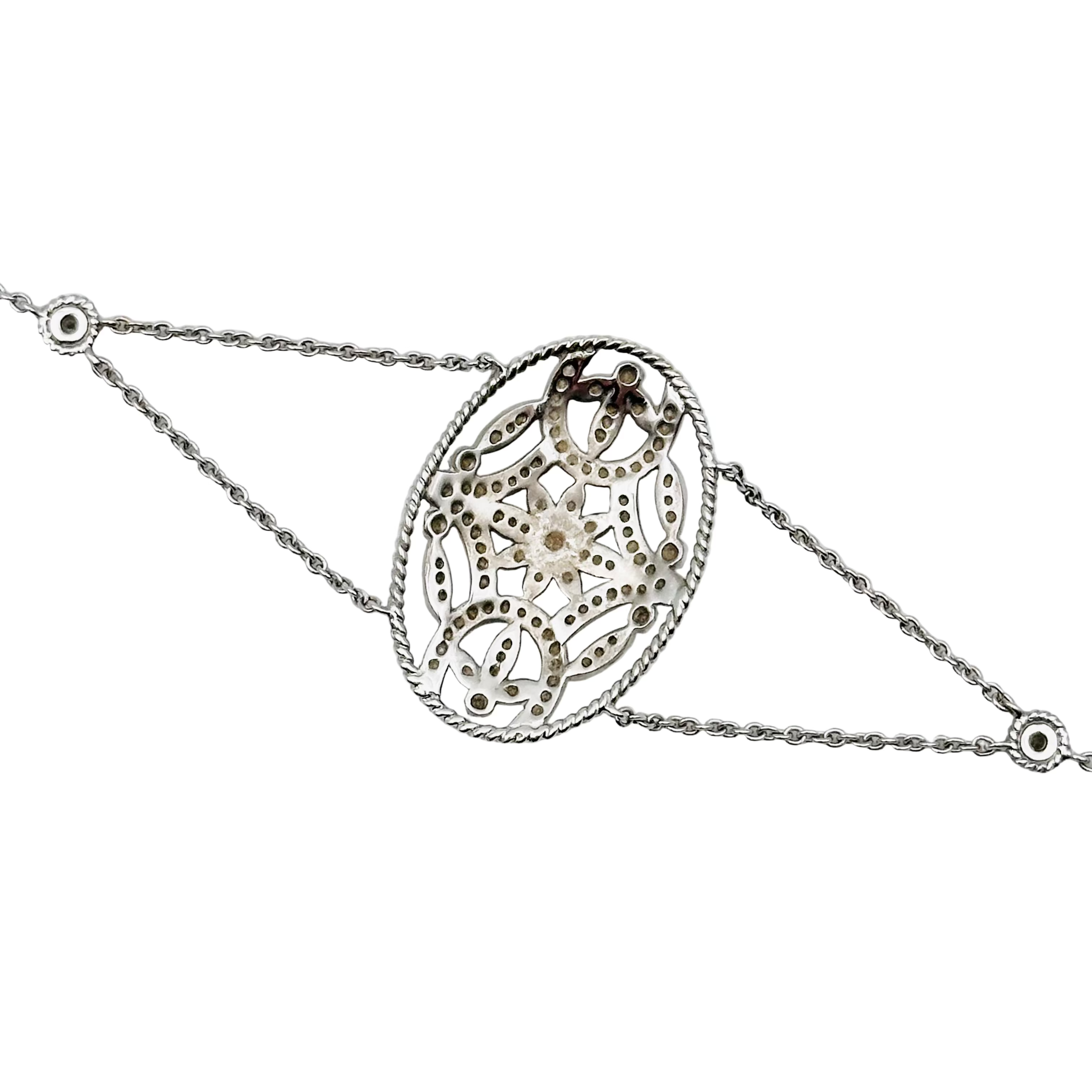 Bracelet en or blanc et diamants