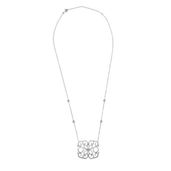 Collier Pendentif en or blanc et diamants