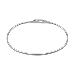 Bracelet Jonc DINH VAN "Serrure" en or blanc