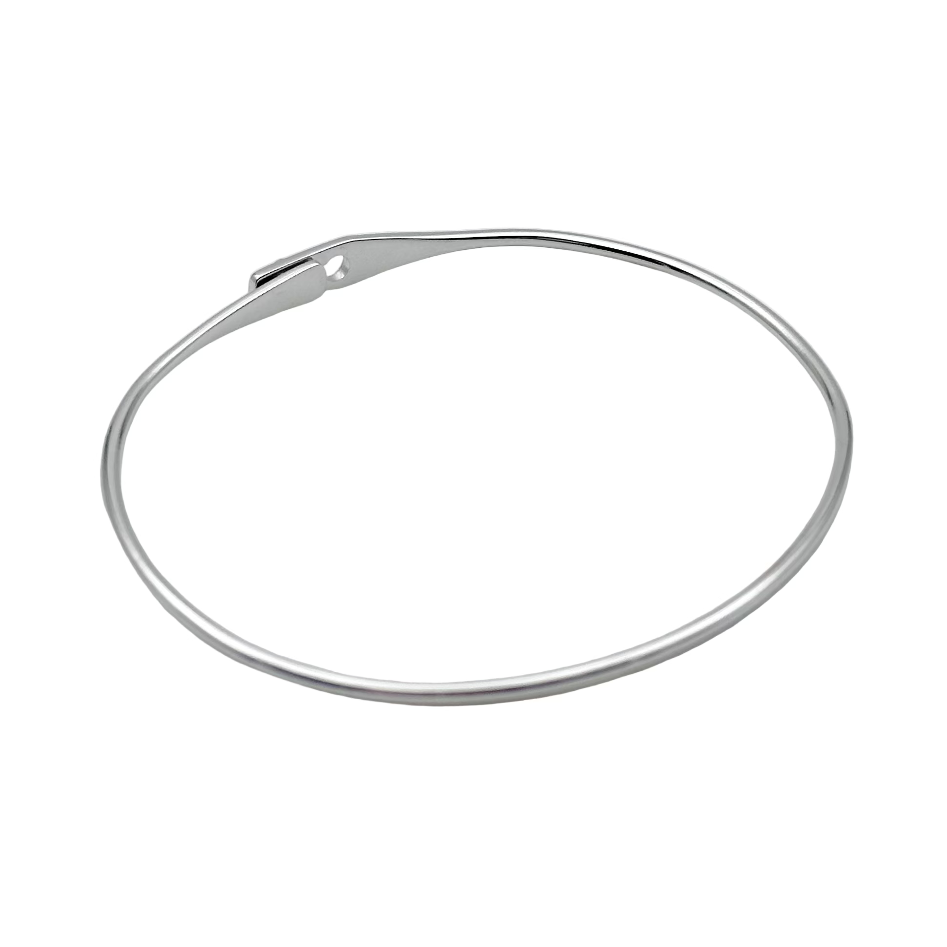 Bracelet Jonc DINH VAN "Serrure" en or blanc