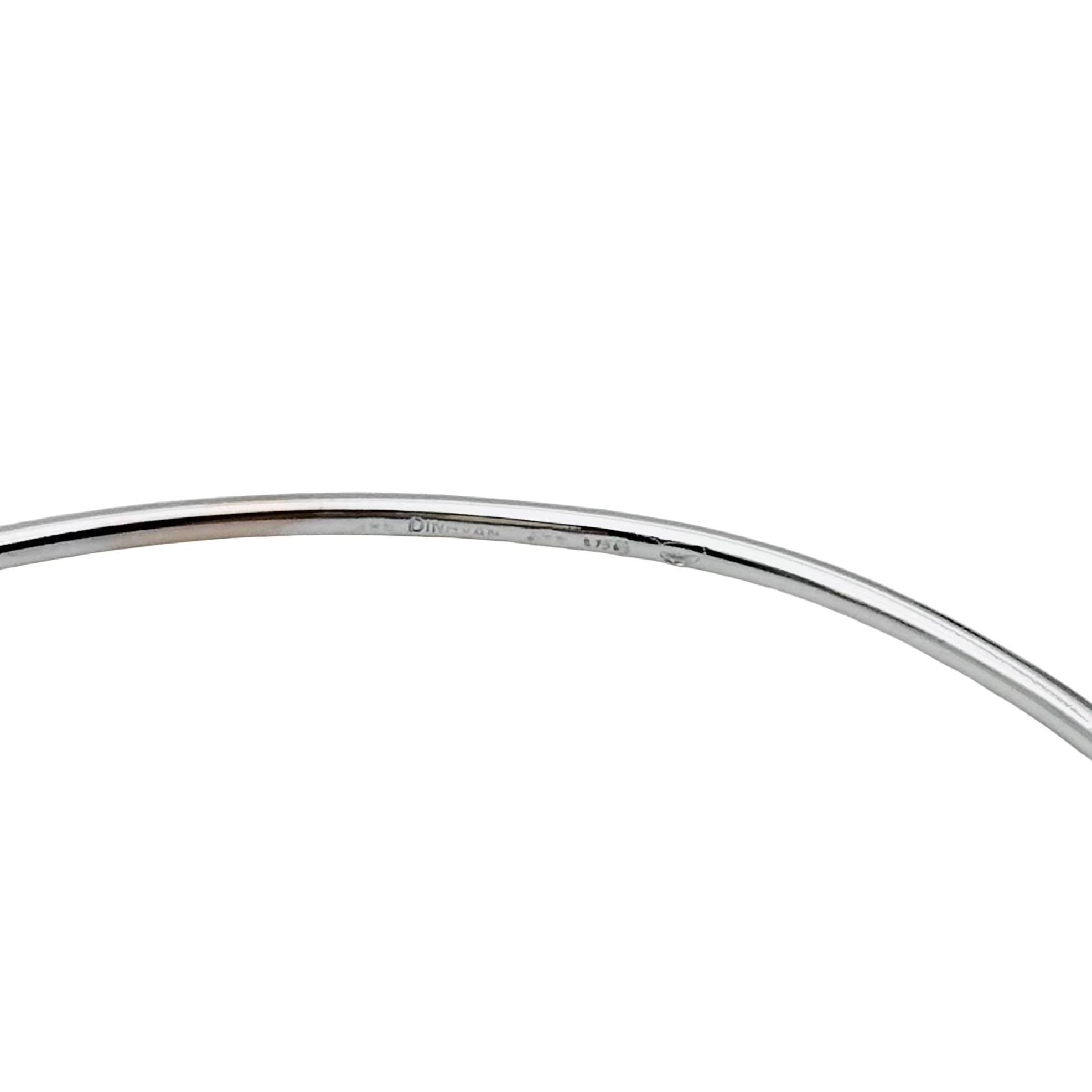 Bracelet Jonc DINH VAN "Serrure" en or blanc