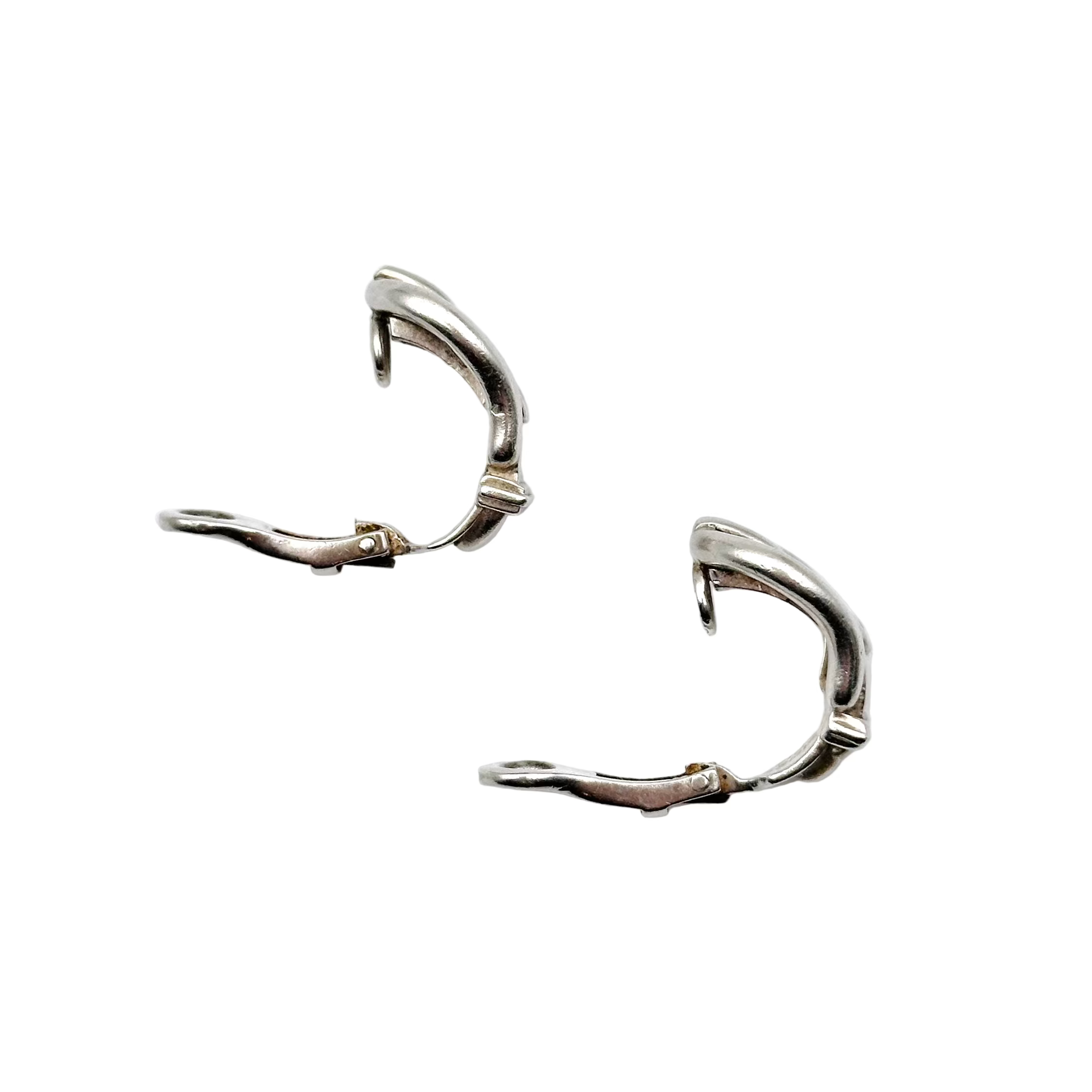 Boucles d'oreilles HERMÈS Ceinture en argent