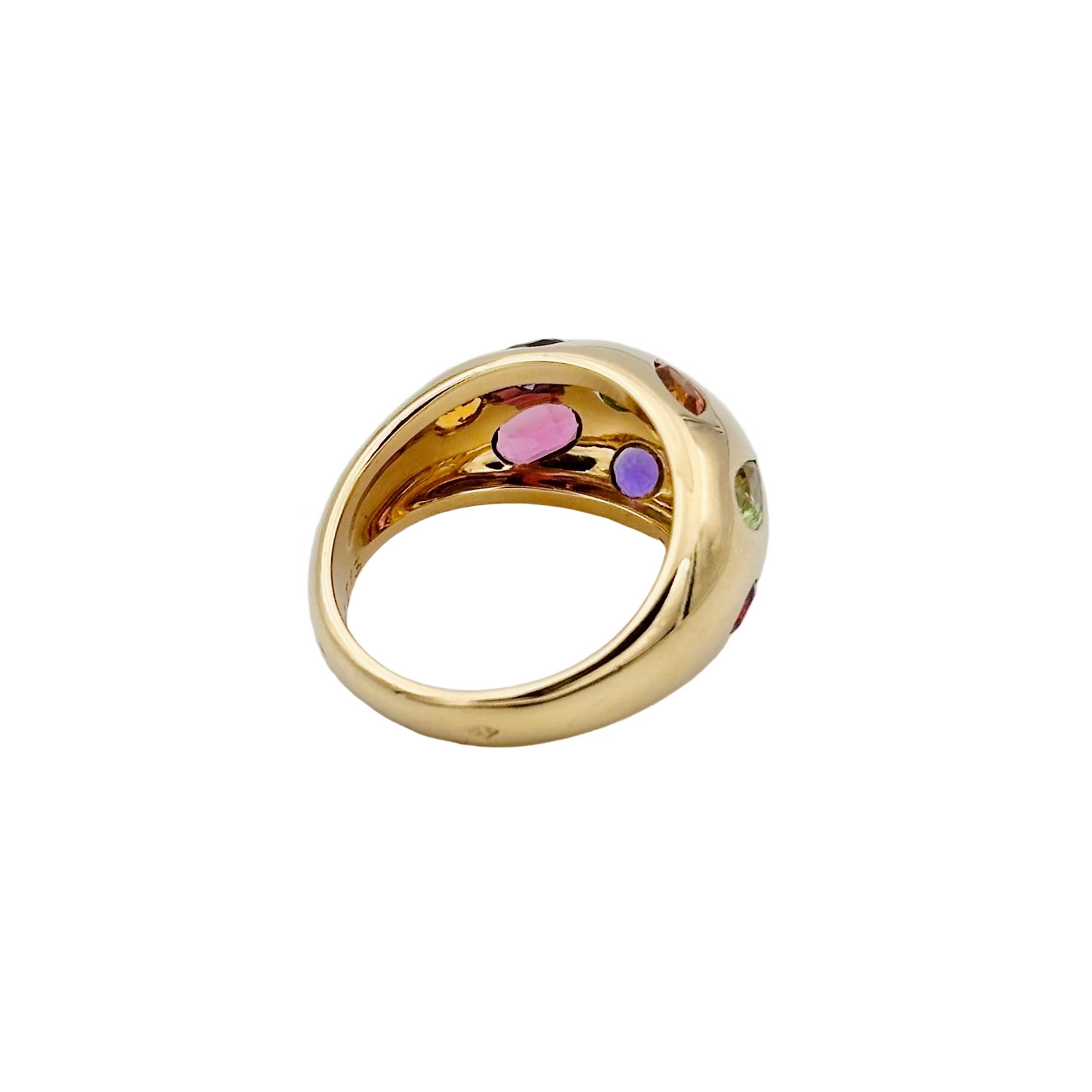 Bague Jonc VAN CLEEF & ARPELS en or jaune et pierres fines