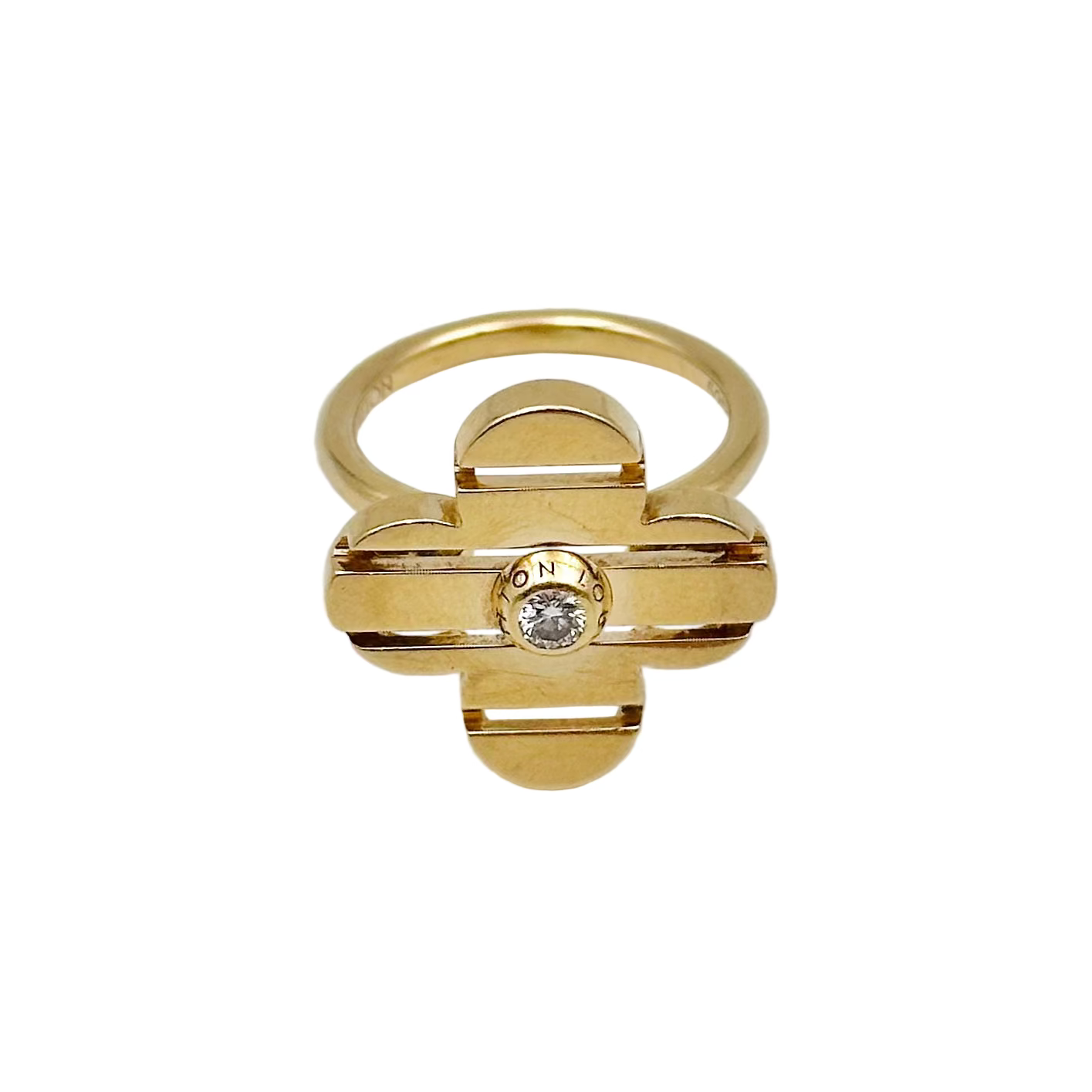 Bague LOUIS VUITTON Petite fleur en or jaune et diamant