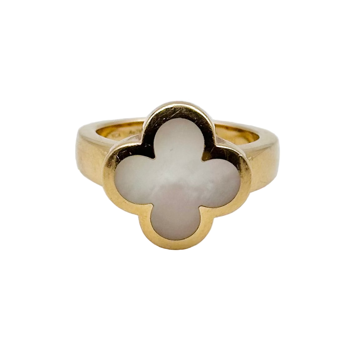 Bague VAN CLEEF & ARPELS Pure Alhambra en or jaune et nacre