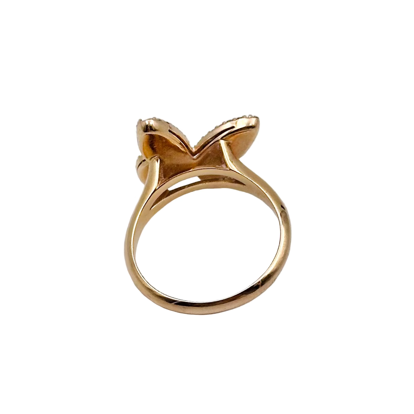 Bague Papillon en or jaune et diamants