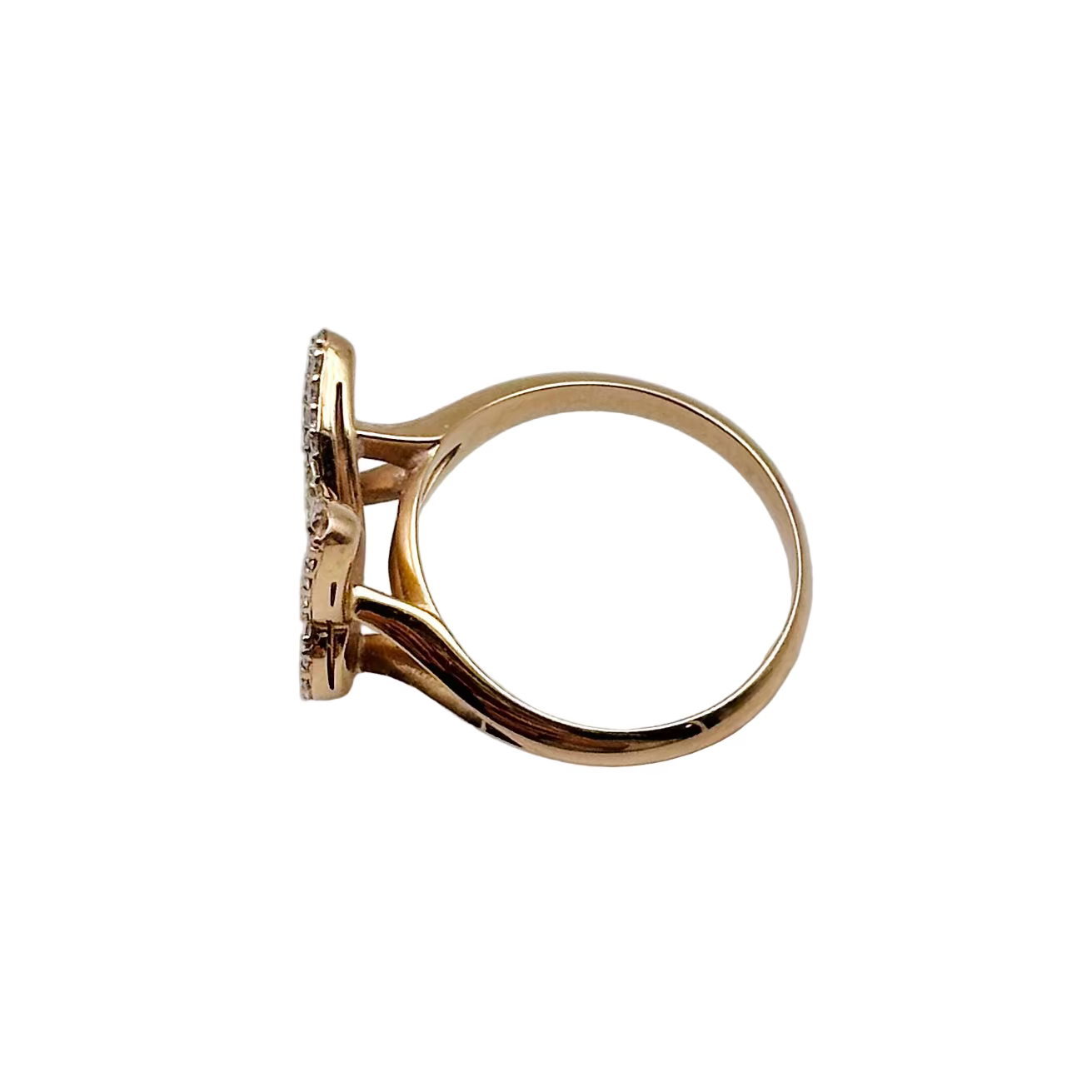 Bague Papillon en or jaune et diamants