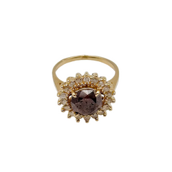 Bague Entourage en or jaune et diamant