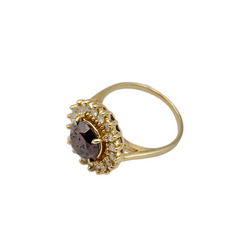 Bague Entourage en or jaune et diamant