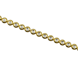 Bracelet Tennis en or jaune et diamants